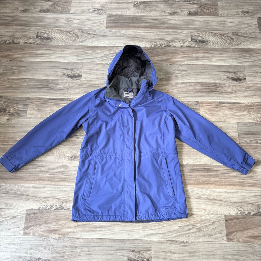 REI Women's E1 Elements Softshell Hooded Rain Jac… - image 1